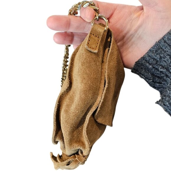Zara Tan Suede Fringe Crossbody Bag - Picture 8 of 14